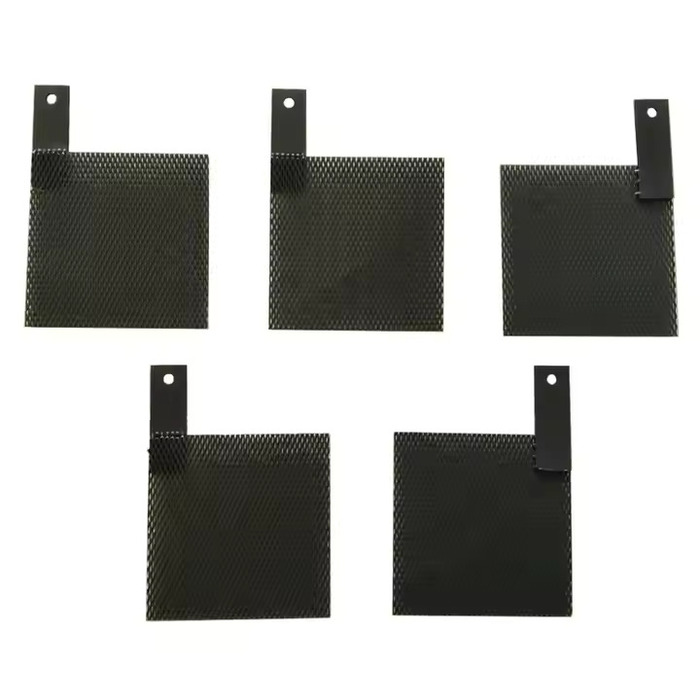Electrolytic aluminum foil titanium anode